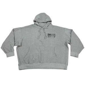 Ariat Mens XL Basic Hoodie Sweatshirt L/S Land Of The Free Patriotic Bald Eagle